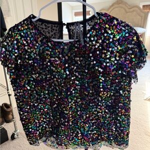Multicolor Sequin Blouse